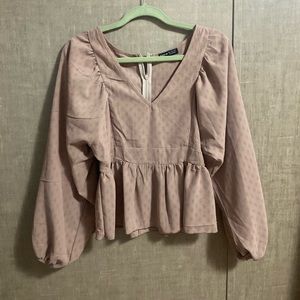Blush top never used